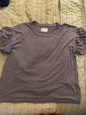 Current/Elliott Heathered Charcoal Tee